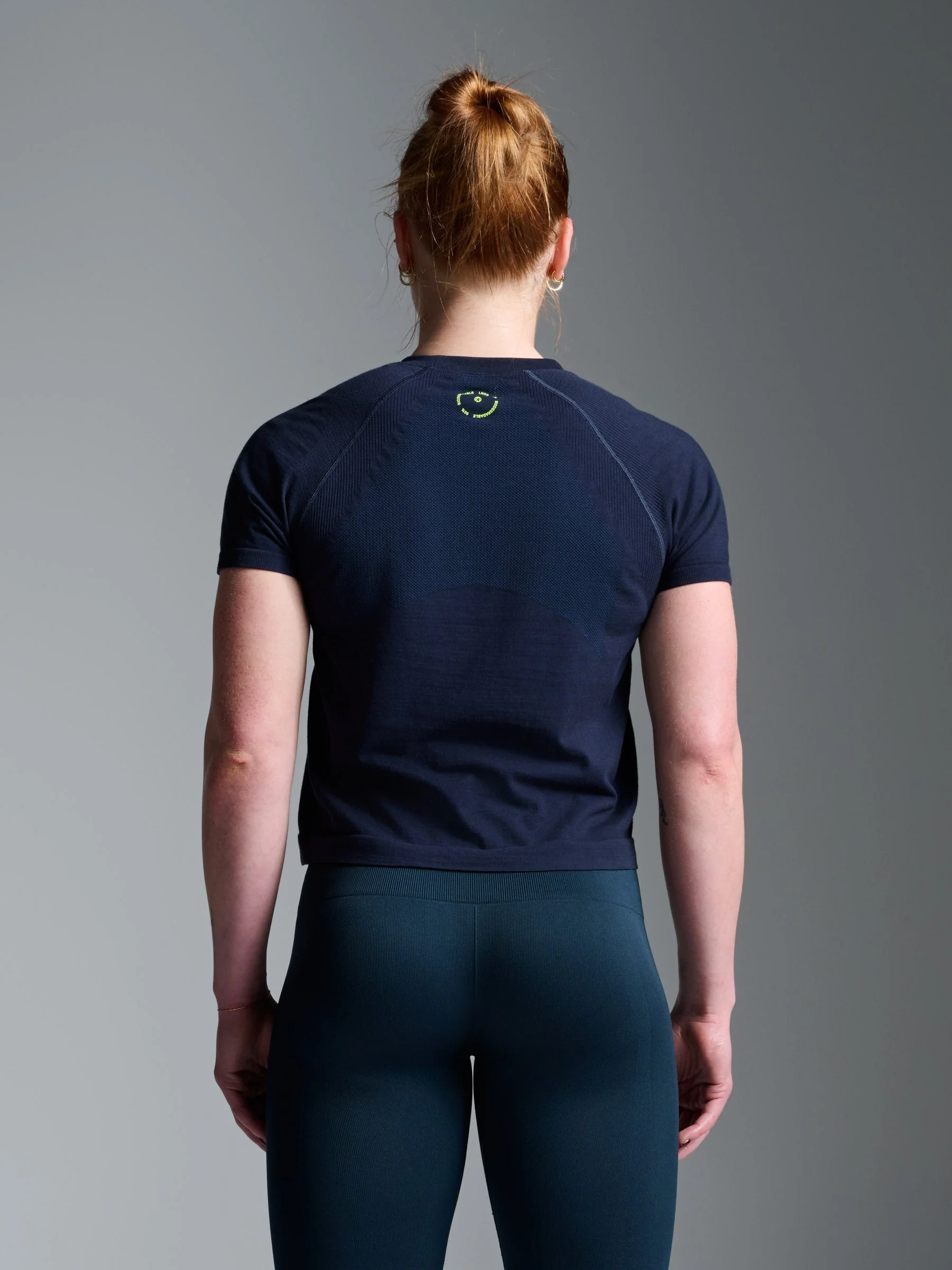 HERE TODAY Cropped Tee True Navy - Image 2