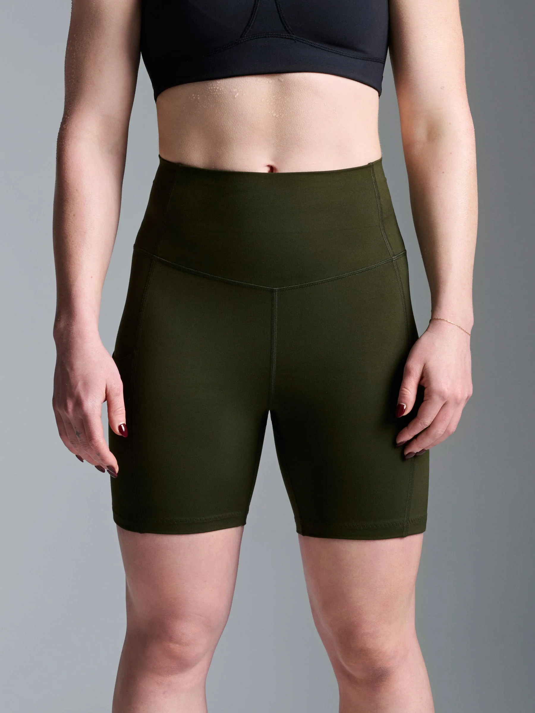 OBSESSION 8 Bike Short Olive - Image 4